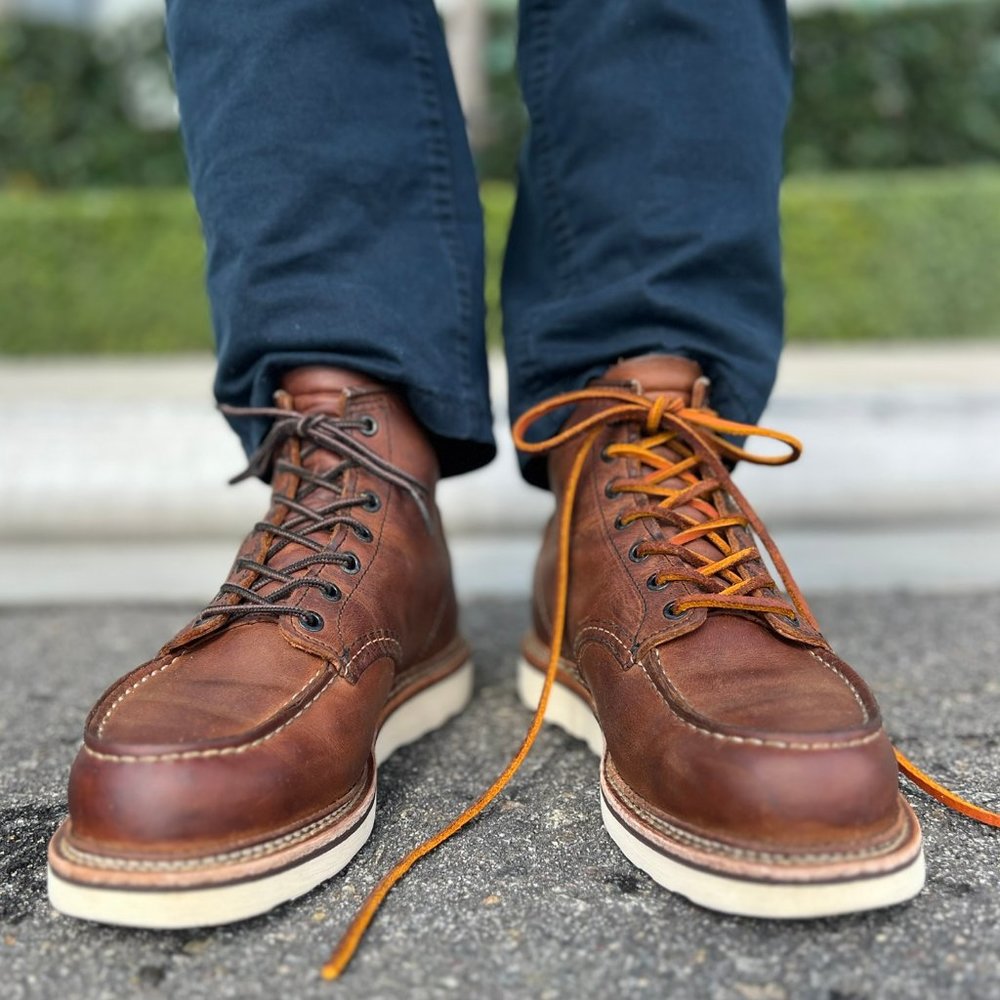 Red Wing 1907 Classic Moc Toe Heritage Boots 7 EE